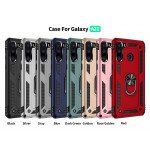 Wholesale Tech Armor Ring Grip Case with Metal Plate for Samsung Galaxy A21 (Red)